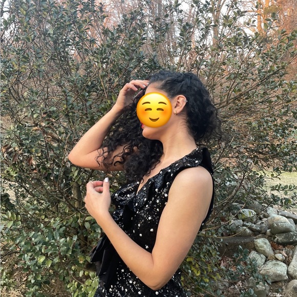 GIAMBATTISTA VALLI x H&M Black Sequin Dress SIZE 8 - Picture 7 of 7